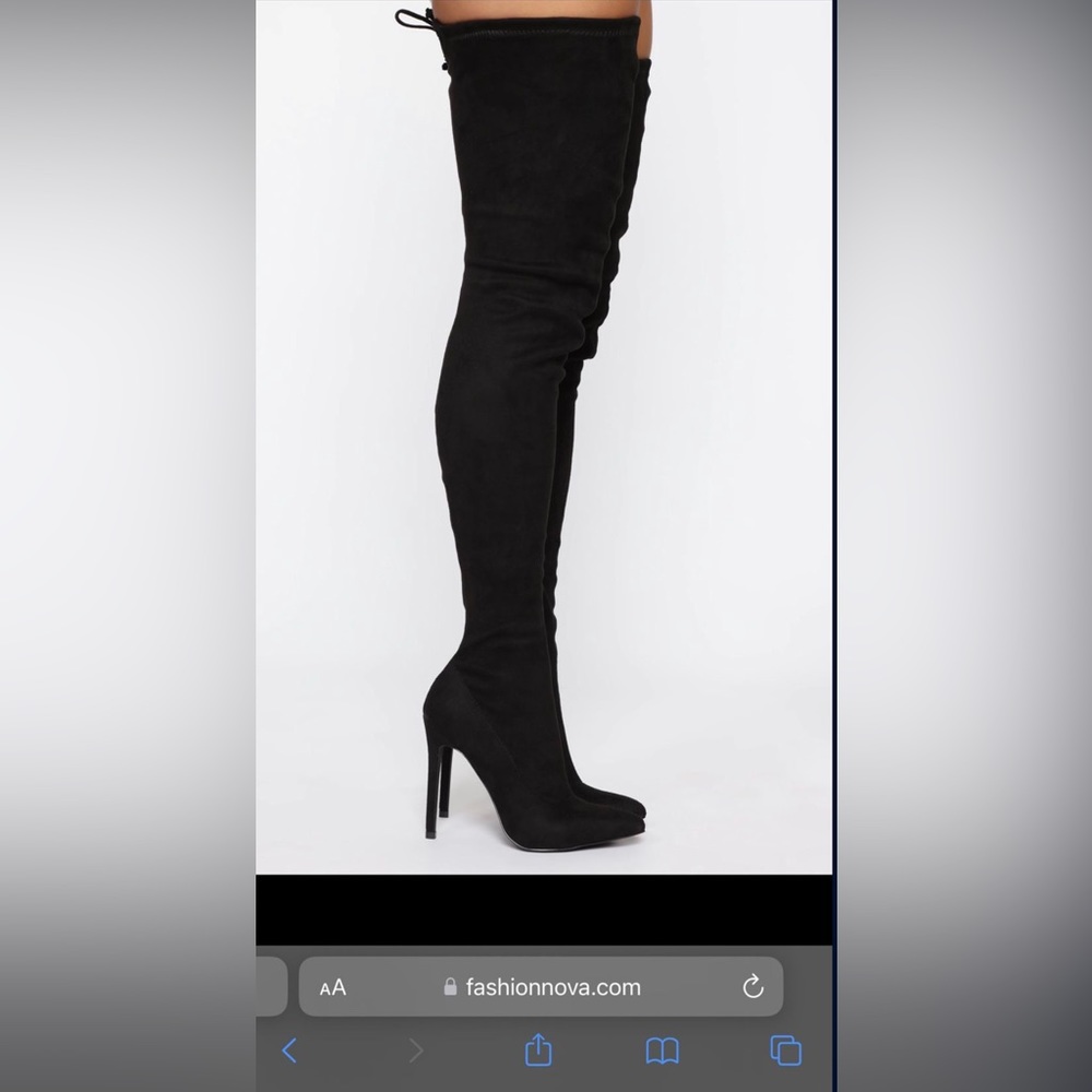 Fashion Nova over the knee Vicky boots size 8